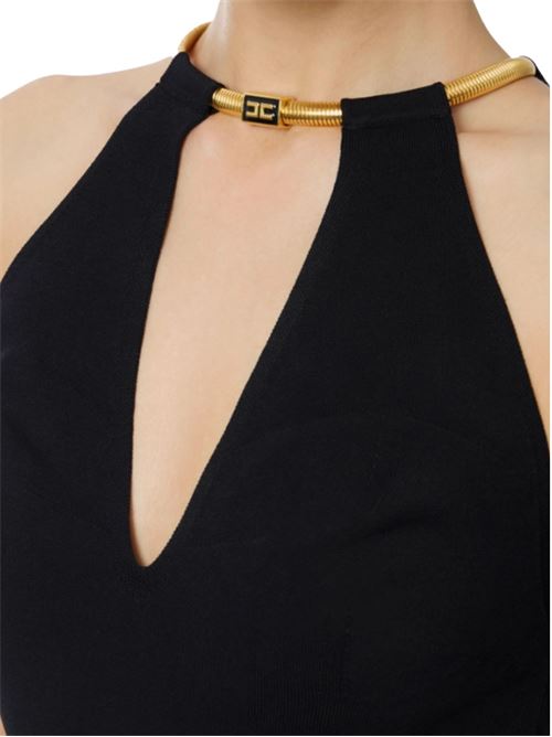 top in maglia con snake gioiello Elisabetta Franchi | TK55S56E2110